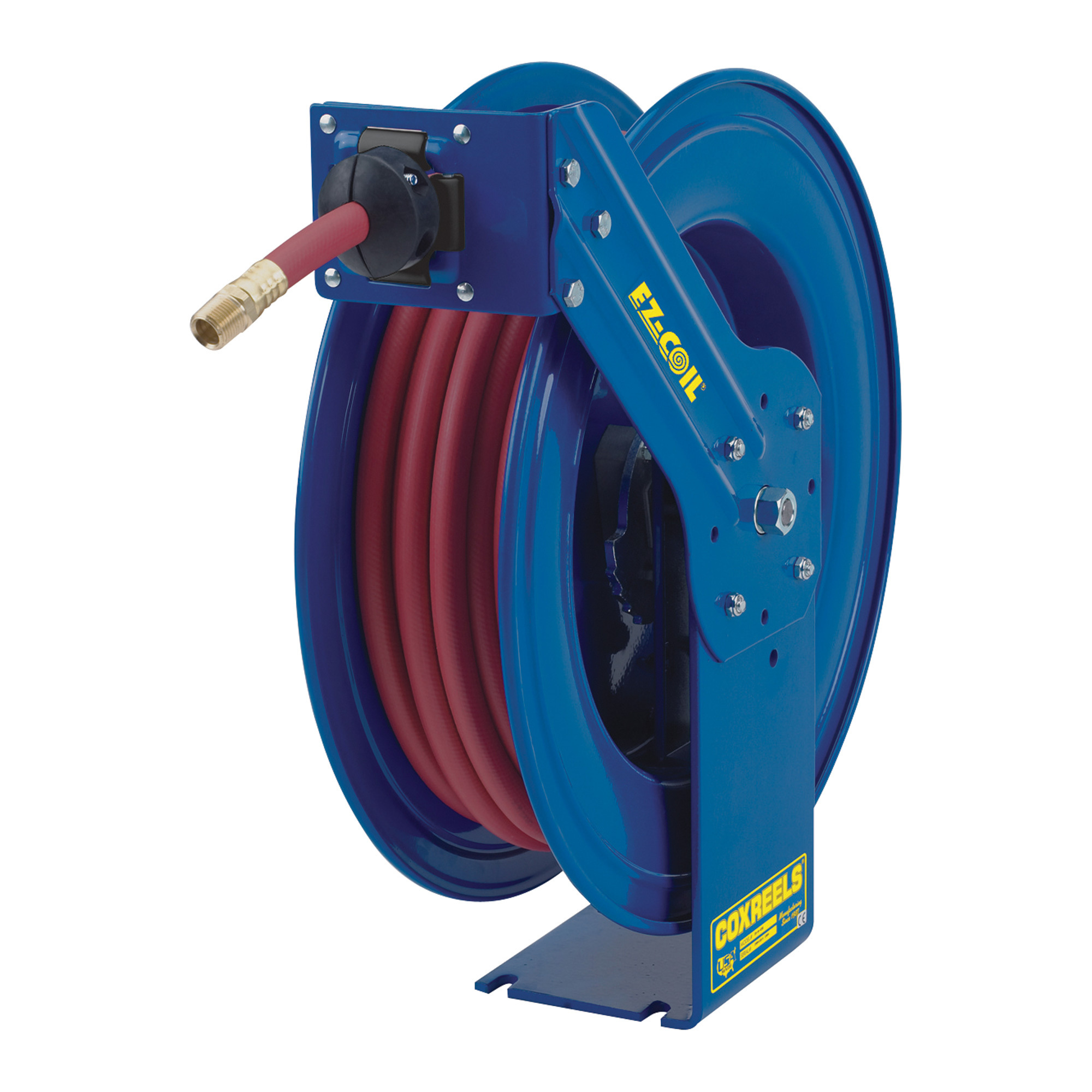 Coxreels Air Hose Reel, With 1/2in. x 50ft. PVC Hose, Max. 250 PSI, Model #EZ-SH-450